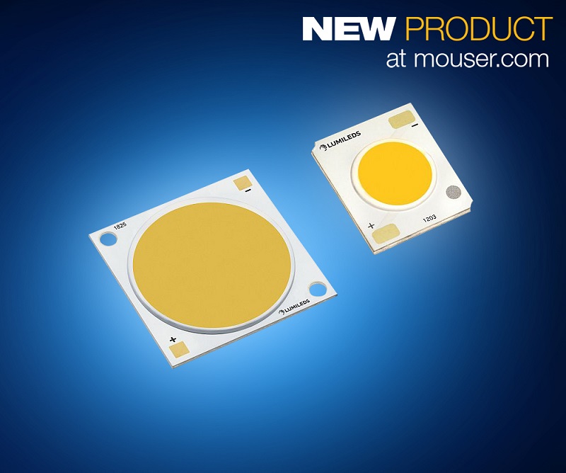 Lumileds Latest LUXEON CoB Core Range LEDs, Now at Mouser, Offer High Density in a Small Surface